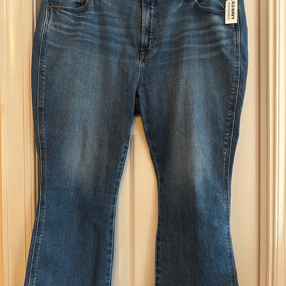Old Navy vintage cropped flare jeans
